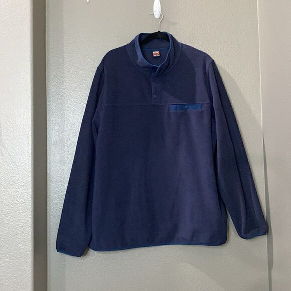 NWOT 32 Degrees Navy Blue Fleece Pullover Jacket Sweater - Picture 12 of 13